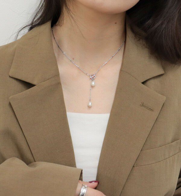 fredy emue「二段パールYネックレス」|ネックレス|