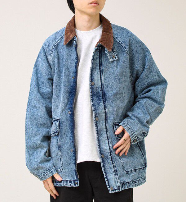 GLOSTER「【ダック地/デニム】衿コール カバーオール」|その他|