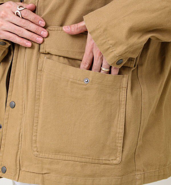 GLOSTER「【ダック地/デニム】衿コール カバーオール」|その他|