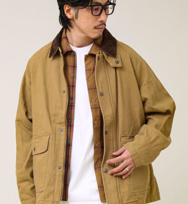 GLOSTER「【ダック地/デニム】衿コール カバーオール」|その他|