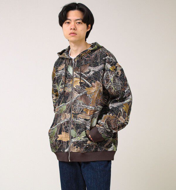 GLOSTER「【タフに着回す】キャンバス/デニム ジップパーカー」|ブルゾン・スタジャン|カモフラージュ