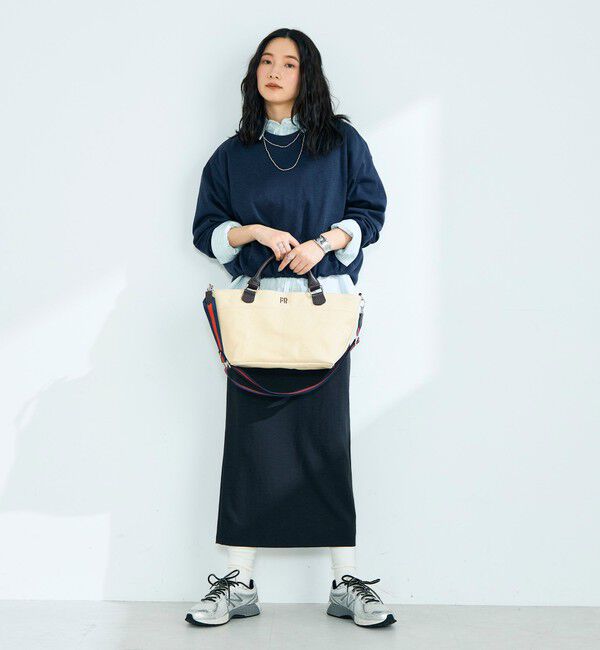 fredy emue「FRレザーハンドルキャンバストートバッグ」|ショルダー・メッセンジャー|