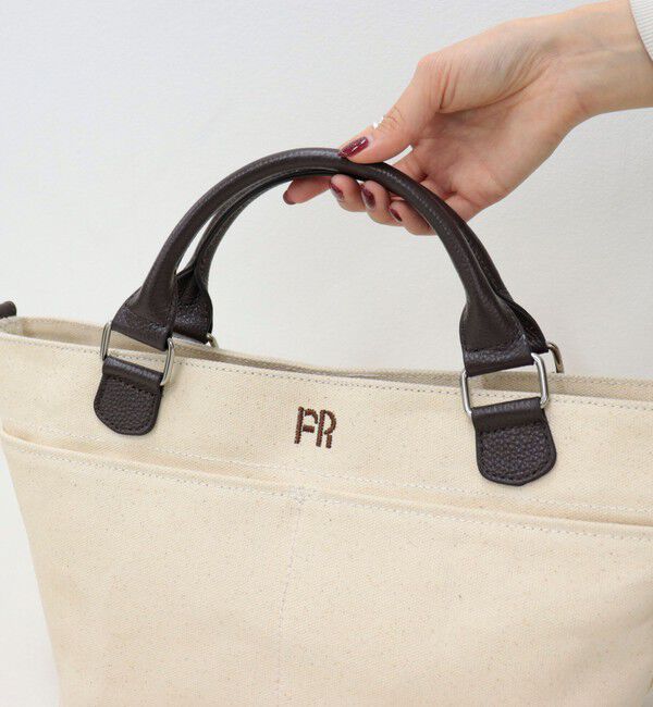 fredy emue「FRレザーハンドルキャンバストートバッグ」|ショルダー・メッセンジャー|