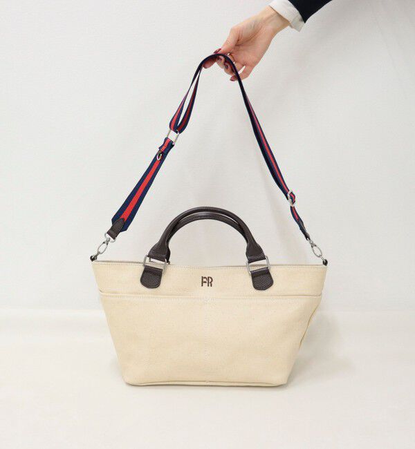 fredy emue「FRレザーハンドルキャンバストートバッグ」|ショルダー・メッセンジャー|