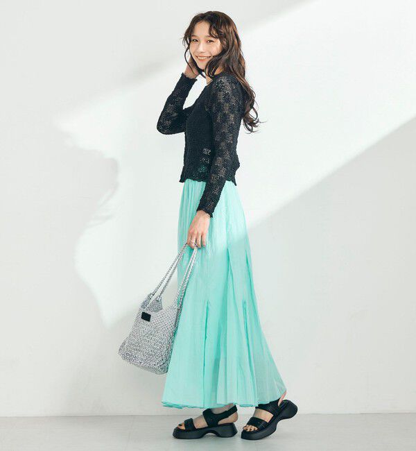 fredy emue「フラワーストレッチレースカーデ」|カーディガン|