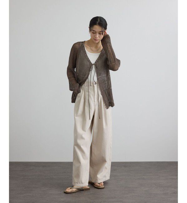 SALON adam et rope'「クロシェニットカーディガン」|カーディガン|