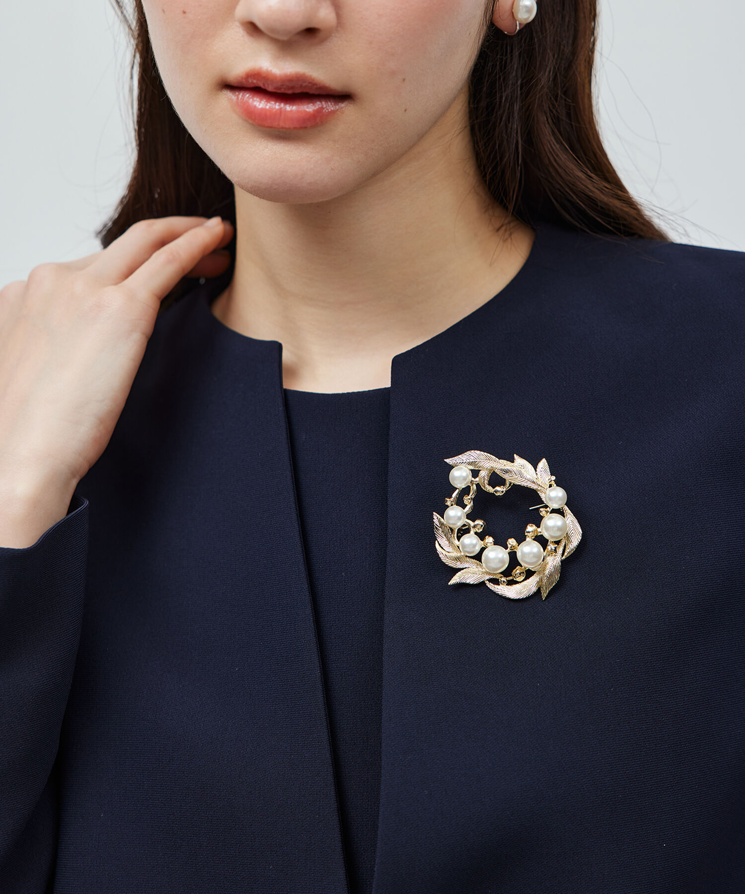 ROPE「パールサークルモチーフブローチ【セレモニー対応】」|その他|