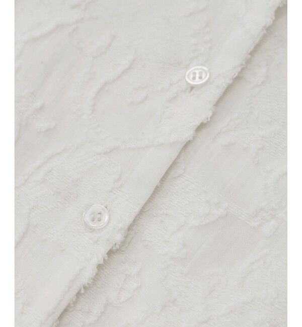 ROPE「ペプラムジャガードブラウス/イージーケア」|シャツ・ブラウス|