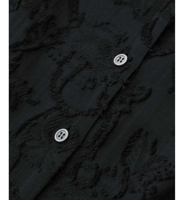 ROPE「ペプラムジャガードブラウス/イージーケア」|シャツ・ブラウス|