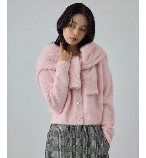 ROPE「フォックスカシミヤニットカーディガン/イージーケア・アンサンブル対応」|カーディガン|