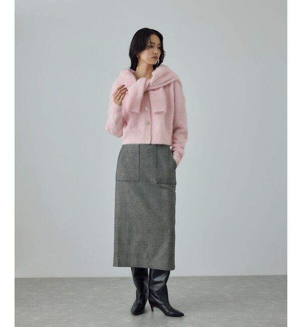 ROPE「フォックスカシミヤニットカーディガン/イージーケア・アンサンブル対応」|カーディガン|