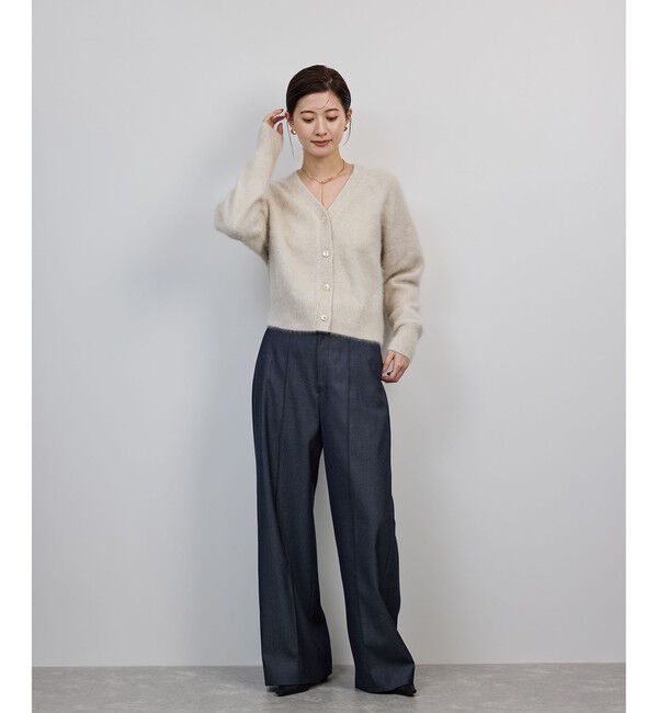 ROPE「フォックスカシミヤニットカーディガン/イージーケア・アンサンブル対応」|カーディガン|