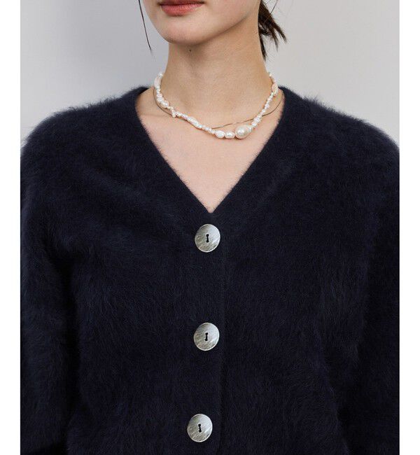 ROPE「フォックスカシミヤニットカーディガン/イージーケア・アンサンブル対応」|カーディガン|