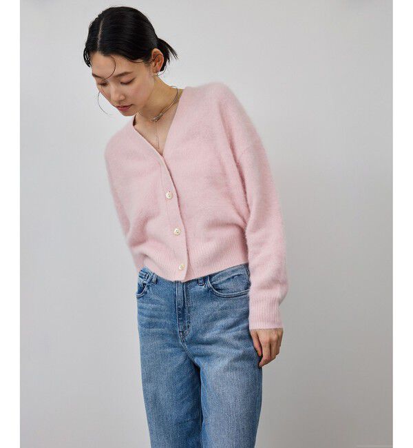 ROPE「フォックスカシミヤニットカーディガン/イージーケア・アンサンブル対応」|カーディガン|