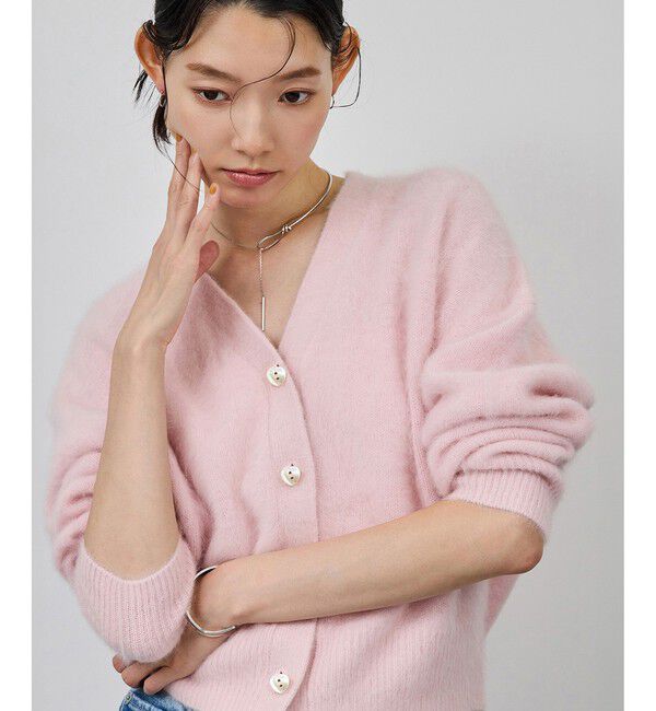 ROPE「フォックスカシミヤニットカーディガン/イージーケア・アンサンブル対応」|カーディガン|