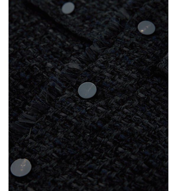 ROPE「【COOHEM(コーヘン)】BASIC TWEED VELVET JACKET」|ノーカラージャケット|