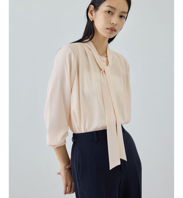 ROPE「ボウタイブラウス/イージーケア・26SS」|シャツ・ブラウス|
