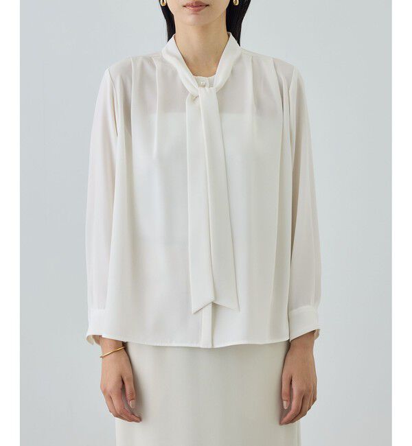 ROPE「ボウタイブラウス/イージーケア・26SS」|シャツ・ブラウス|