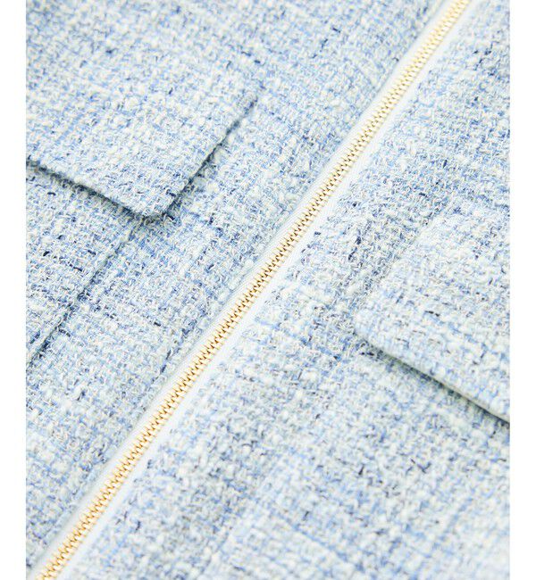 ROPE「ツイードノーカラージャケット」|ノーカラージャケット|