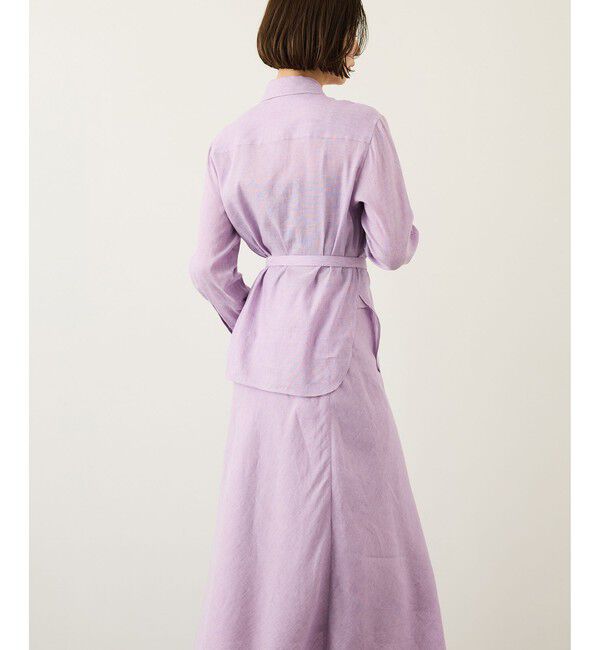 ROPE「リネンシルクコットンシャツ(無地＆ストライプ)/イージーケア・セットアップ対応」|シャツ・ブラウス|