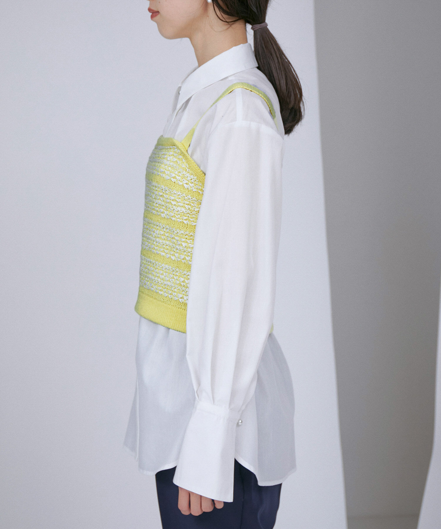 VIS「【アンサンブル対応】ツイードニットビスチェ」|キャミソール|