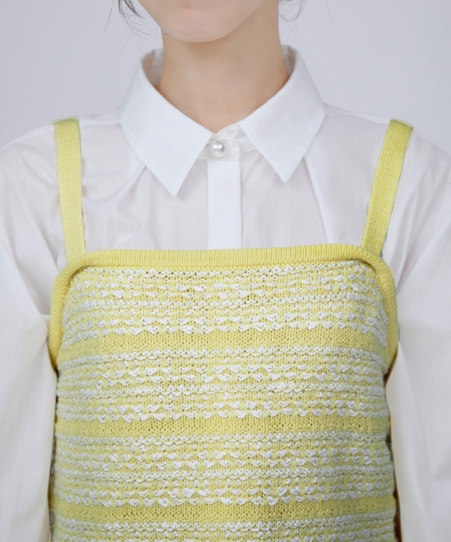 VIS「【アンサンブル対応】ツイードニットビスチェ」|キャミソール|