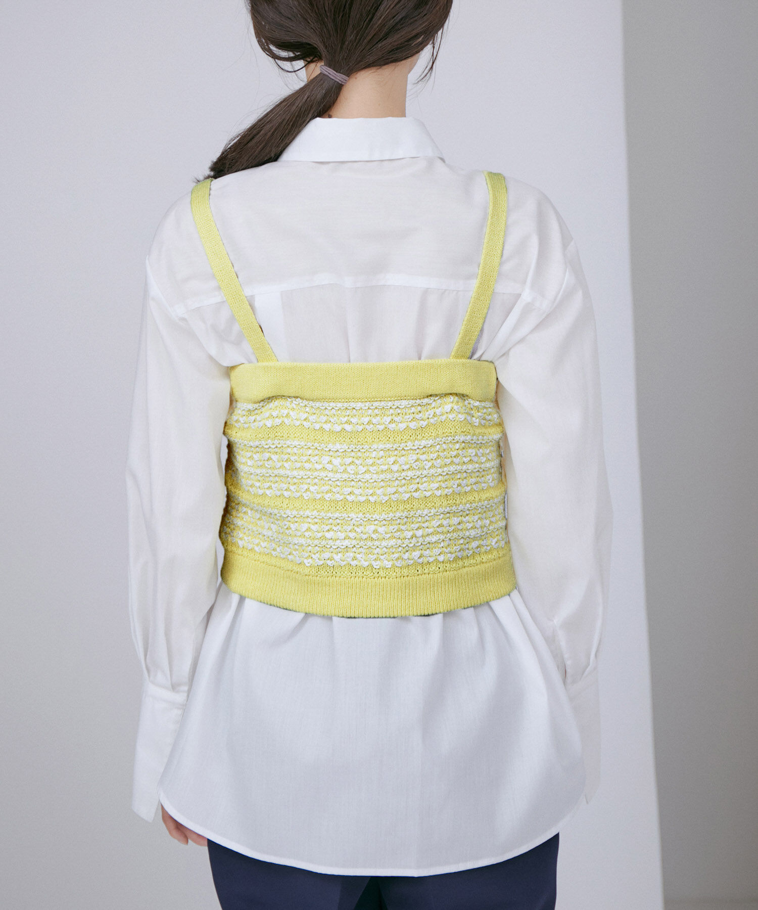 VIS「【アンサンブル対応】ツイードニットビスチェ」|キャミソール|