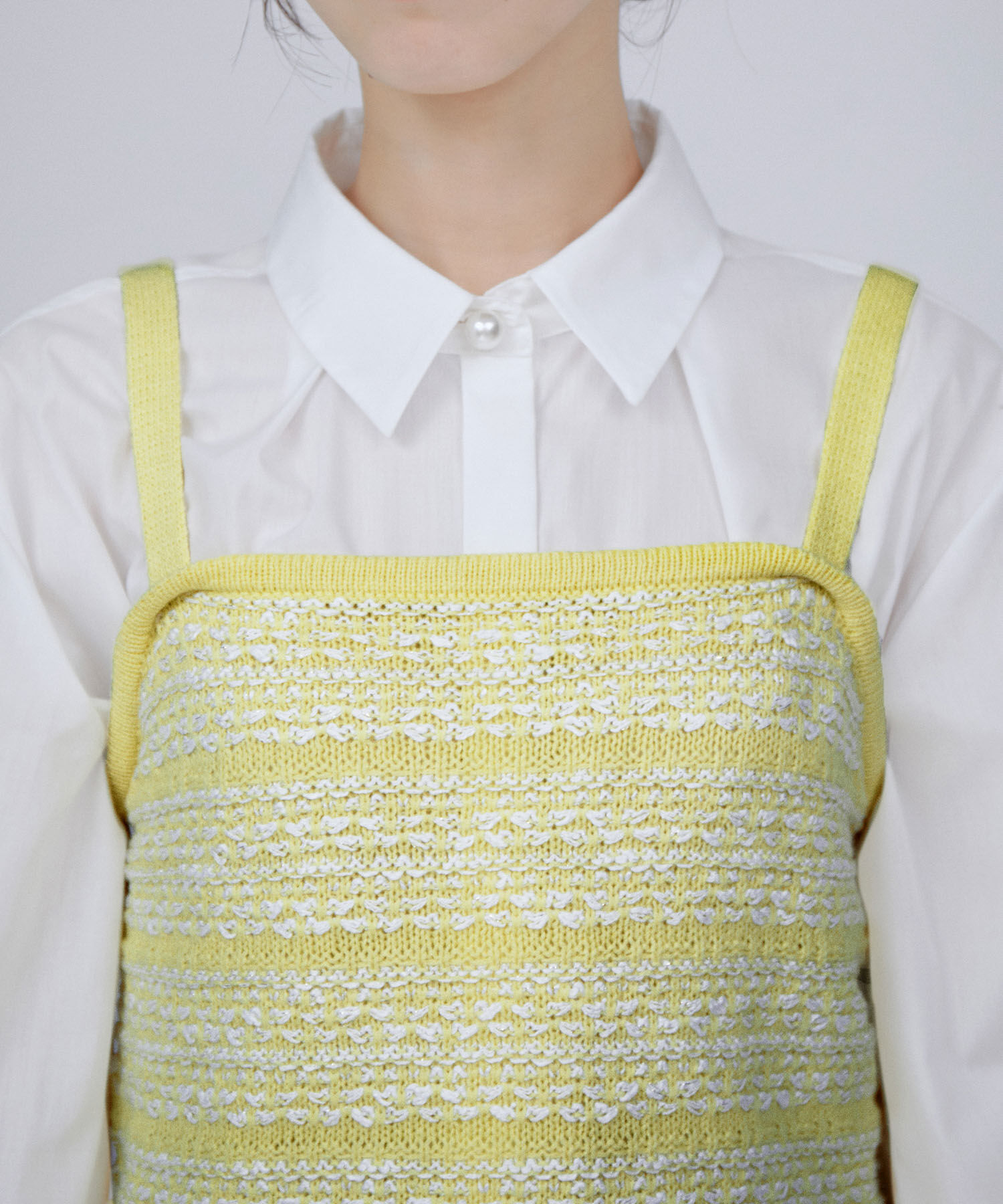 VIS「【アンサンブル対応】ツイードニットビスチェ」|キャミソール|