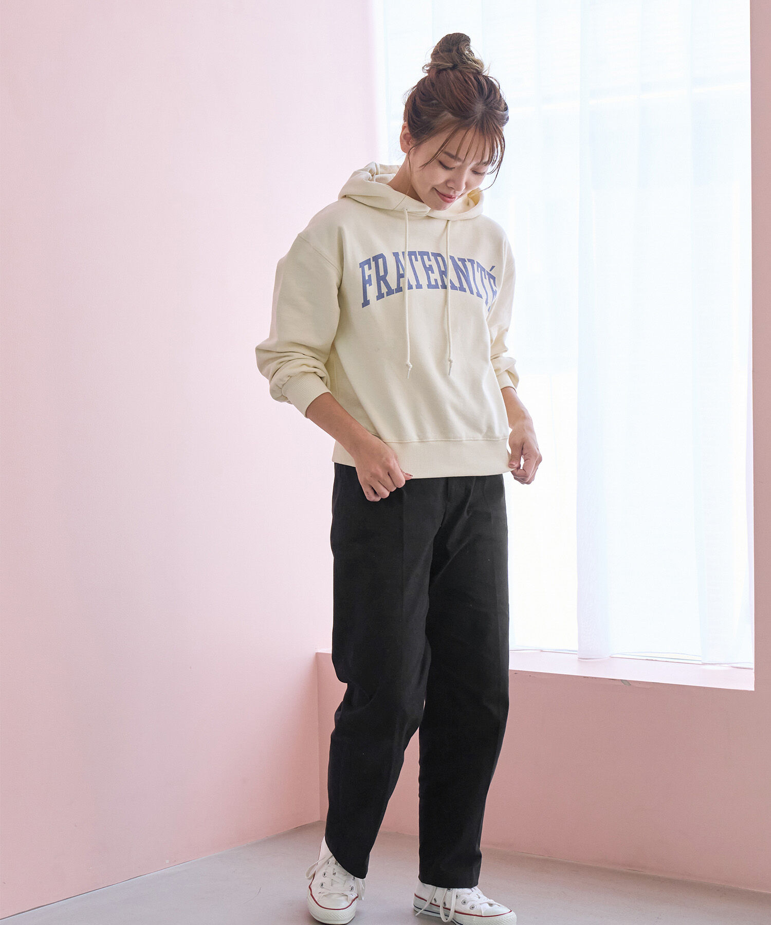 ROPE' PICNIC R「リンクコーデ/綿ストレッチチノパンツ」|チノ|