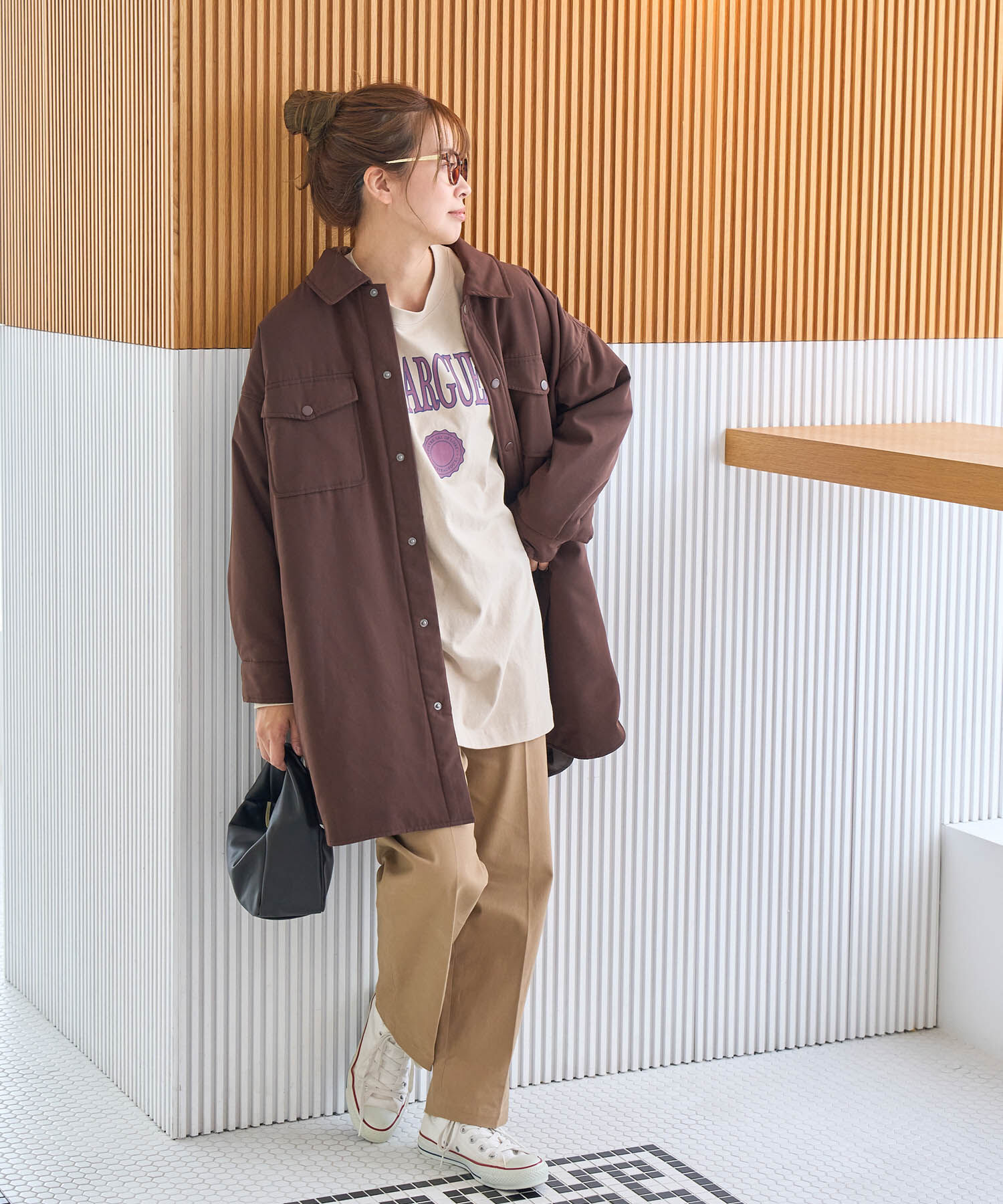 ROPE' PICNIC R「リンクコーデ/綿ストレッチチノパンツ」|チノ|