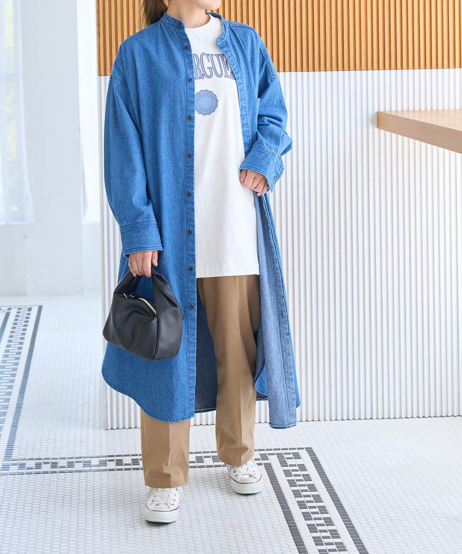 ROPE' PICNIC R「リンクコーデ/綿ストレッチチノパンツ」|チノ|