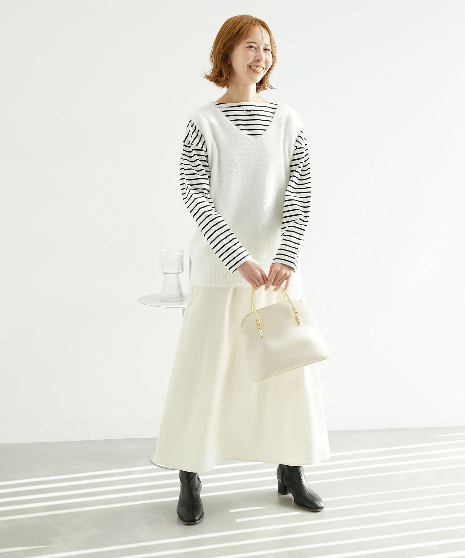 Rope&rsquo;Picnic「ガラスヤーンニットベスト」|ベスト・ジレ|