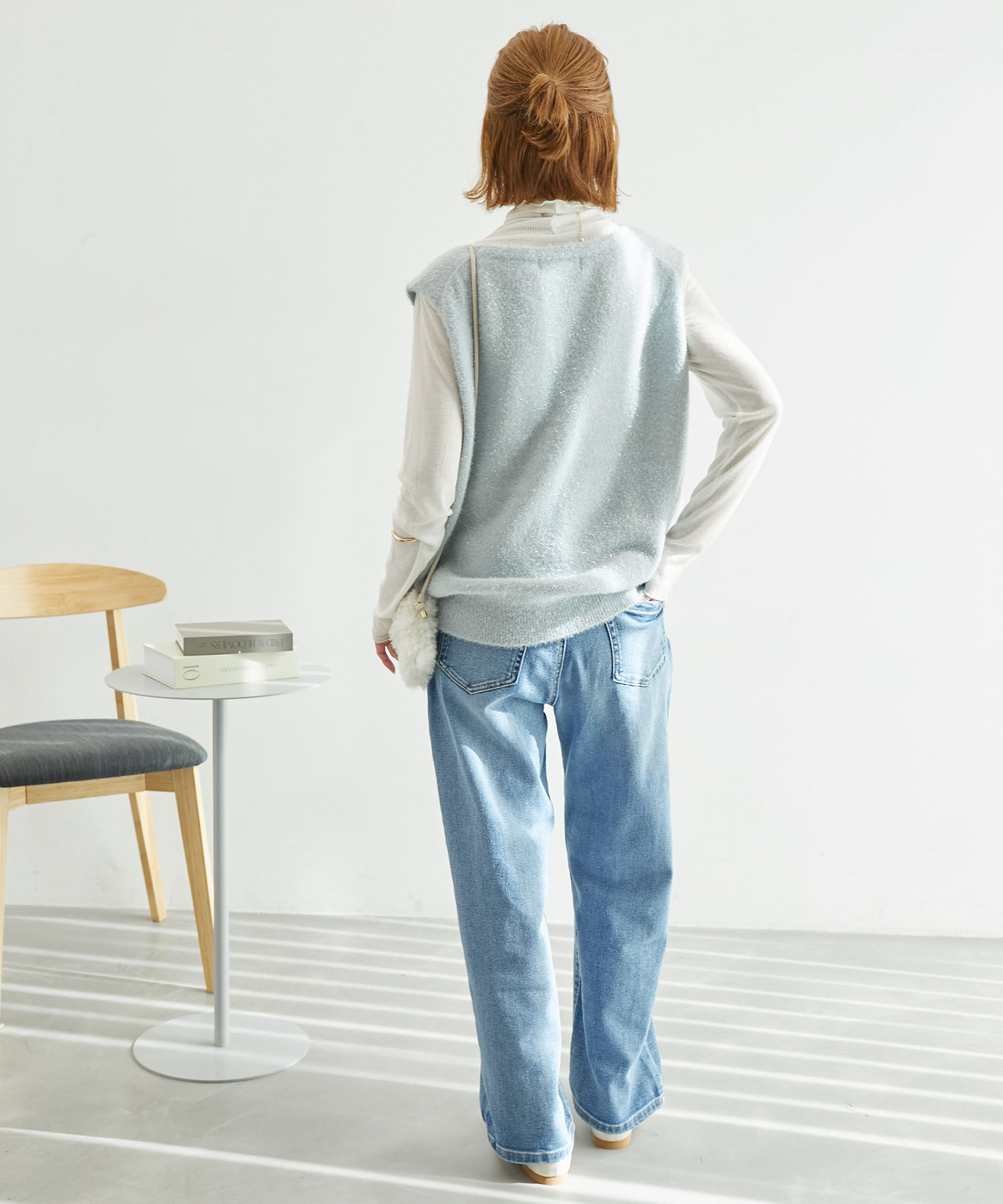 Rope&rsquo;Picnic「ガラスヤーンニットベスト」|ベスト・ジレ|