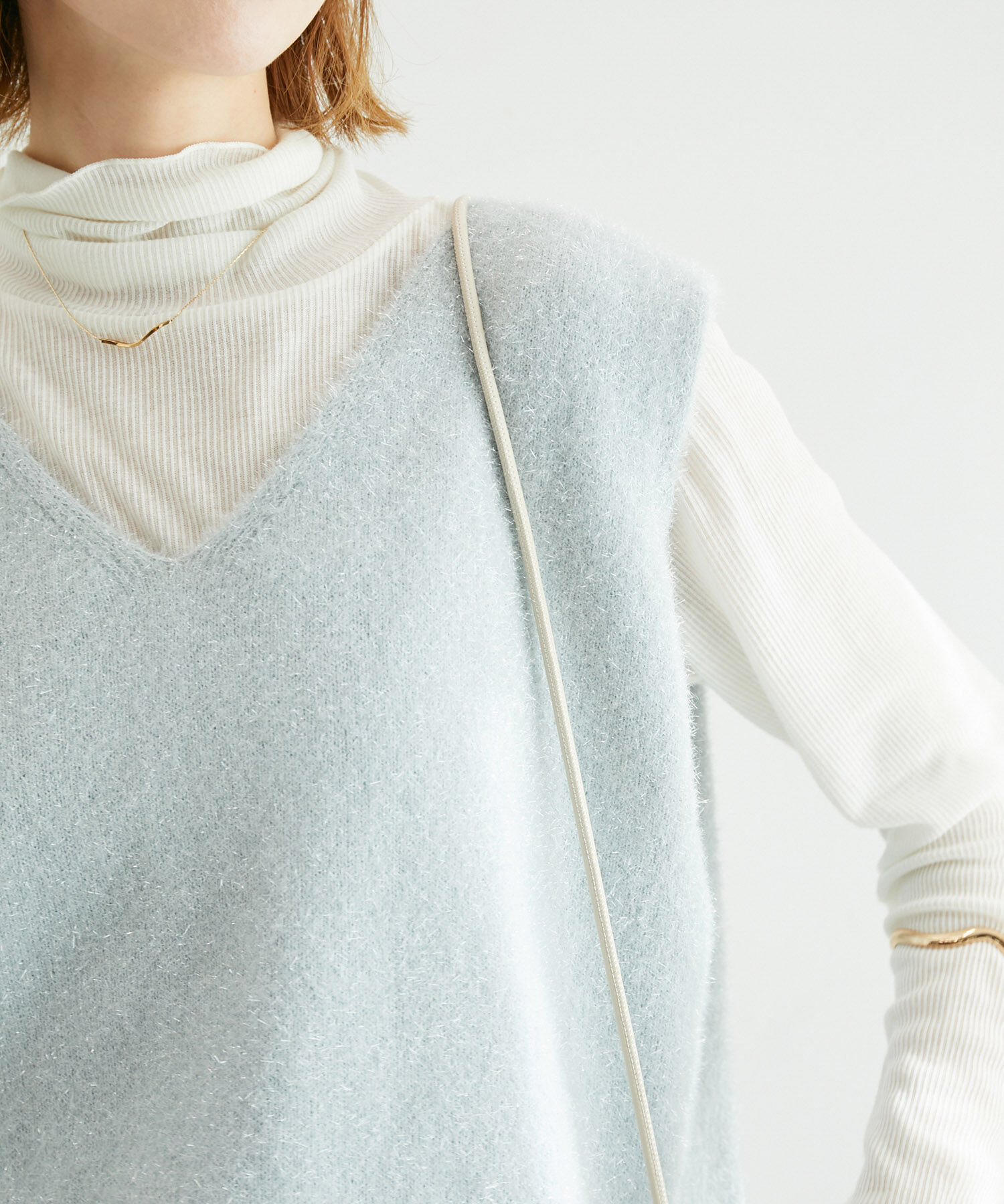 Rope&rsquo;Picnic「ガラスヤーンニットベスト」|ベスト・ジレ|