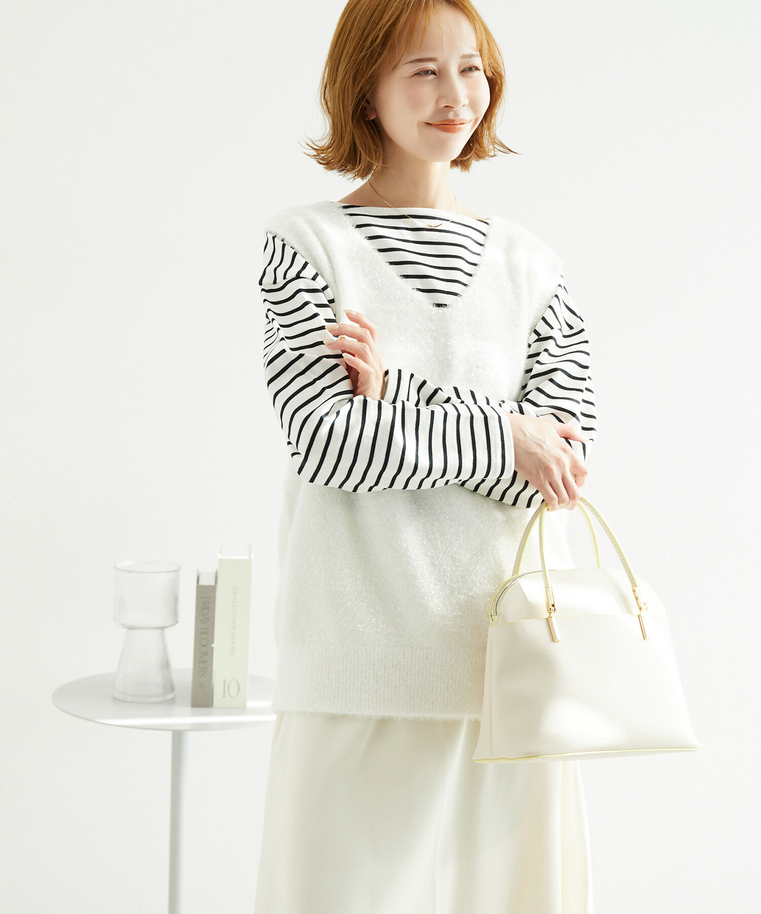 Rope&rsquo;Picnic「ガラスヤーンニットベスト」|ベスト・ジレ|