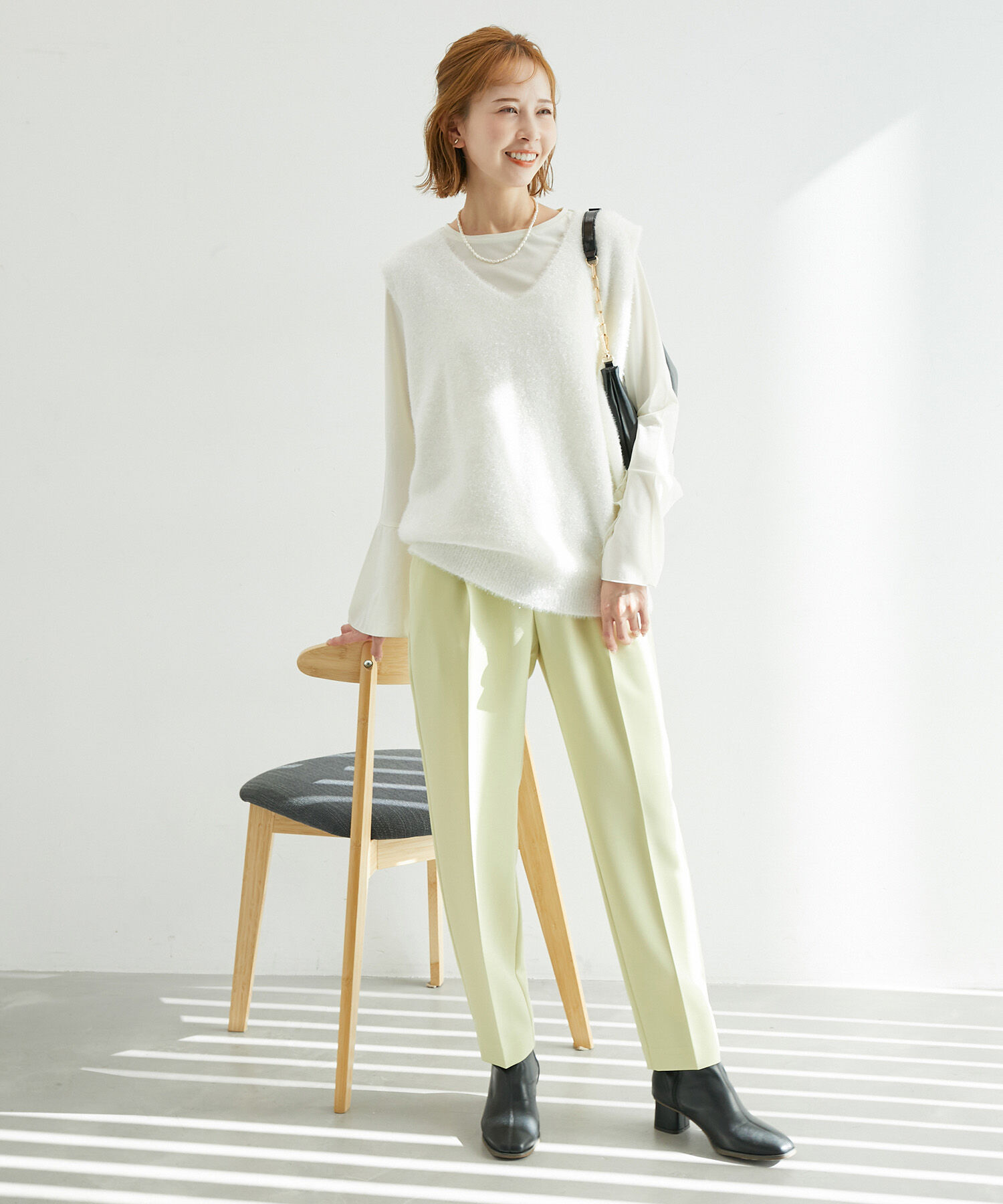 Rope&rsquo;Picnic「ガラスヤーンニットベスト」|ベスト・ジレ|