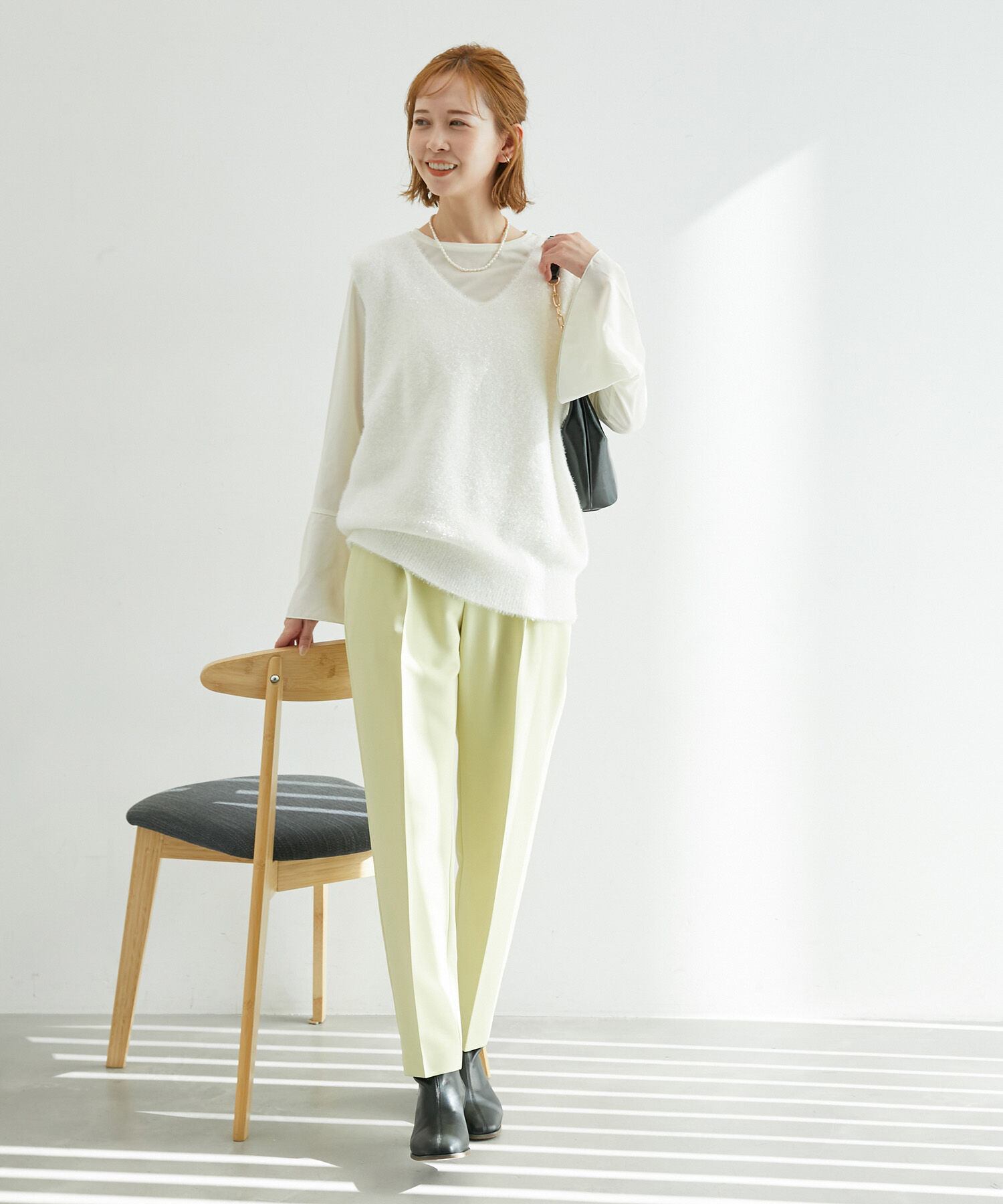 Rope&rsquo;Picnic「ガラスヤーンニットベスト」|ベスト・ジレ|