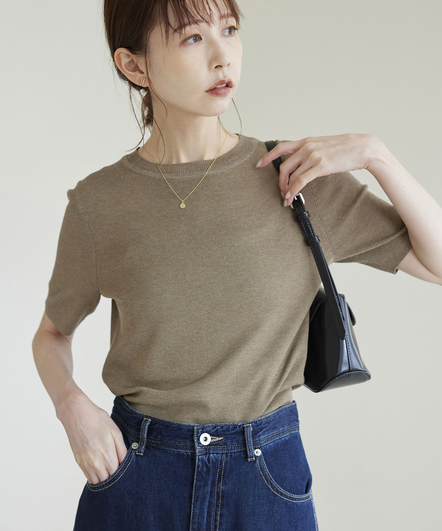 Rope&rsquo;Picnic「スパークナイロンハーフスリーブニットプルオーバー」|ニット・セーター|その他(97)