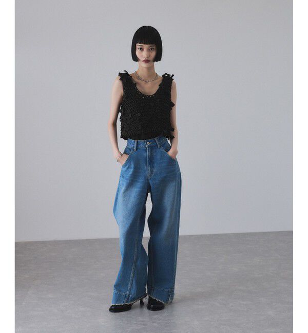 ADAM ET ROPE'「テープヤーンベスト」|ベスト・ジレ|