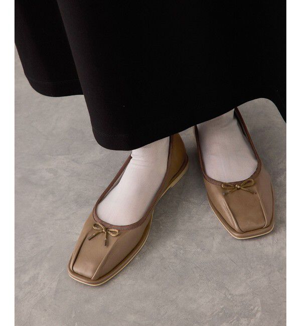 ADAM ET ROPE'「タックバレエシューズ」|バレエシューズ|