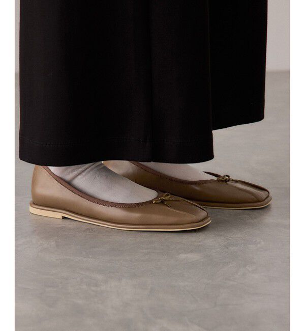 ADAM ET ROPE'「タックバレエシューズ」|バレエシューズ|