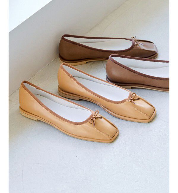 ADAM ET ROPE'「タックバレエシューズ」|バレエシューズ|