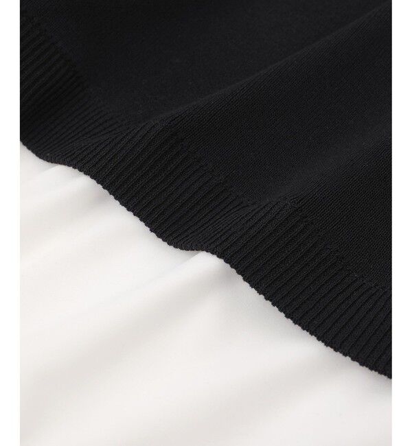 ADAM ET ROPE'「【WEB限定】シャツコンビニットプルオーバー」|ニット・セーター|