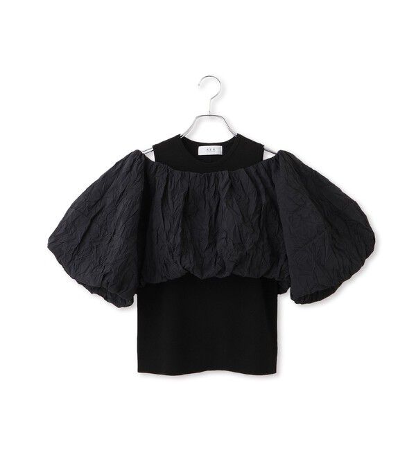 ADAM ET ROPE'「【WEB限定】ニットタンクセットクロップドプルオーバー」|その他|