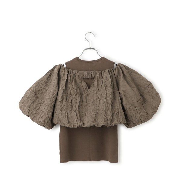 ADAM ET ROPE'「【WEB限定】ニットタンクセットクロップドプルオーバー」|その他|