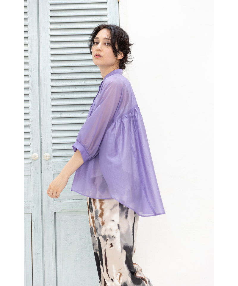 「シアードルマンギャザーブラウス」|シャツ・ブラウス|