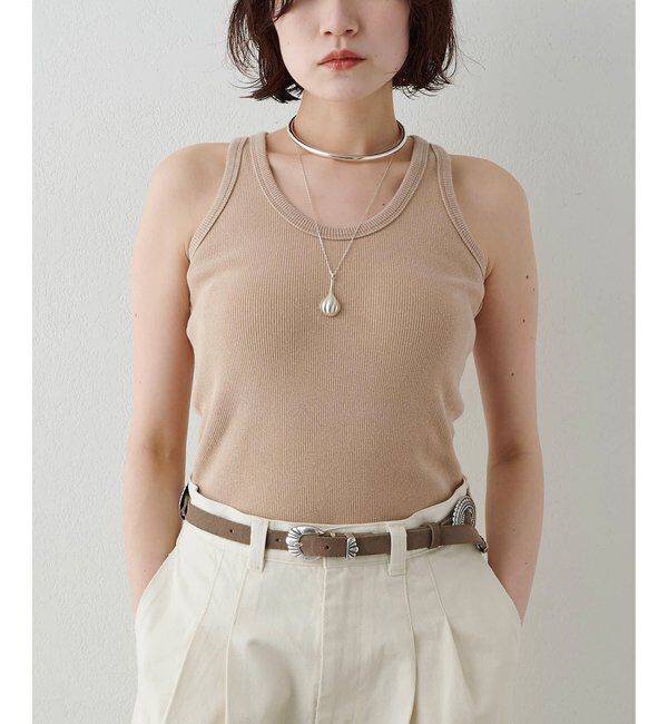  「ヴィンテージテレコタンク」|Tシャツ・カットソー|ベージュ