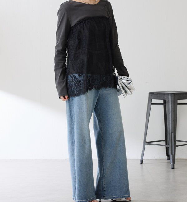  「【プラスワンアイテム】レースレイヤードミニスカート」|その他|