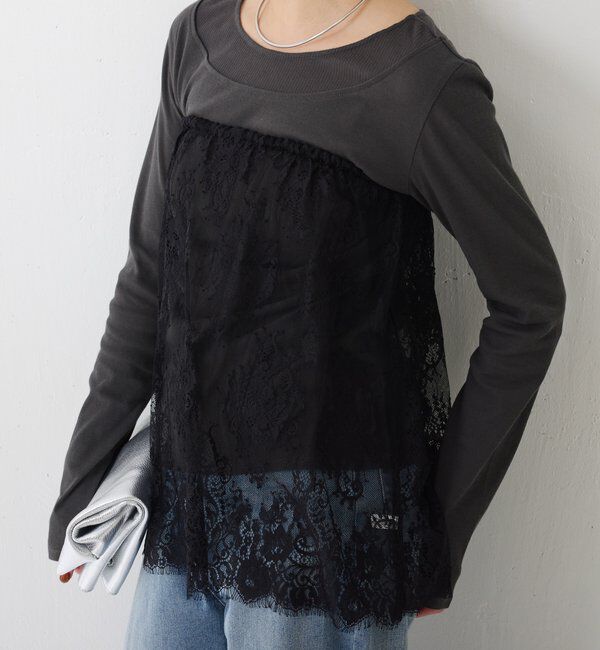  「【プラスワンアイテム】レースレイヤードミニスカート」|その他|