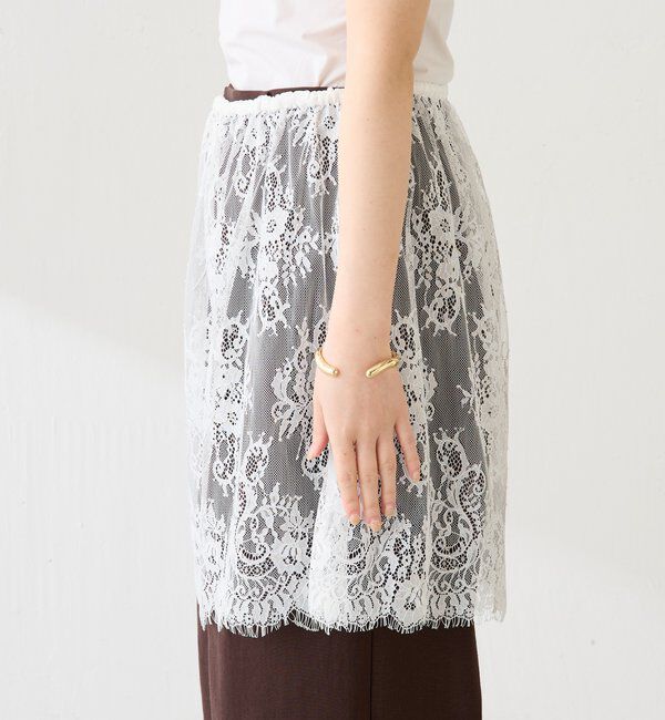  「【プラスワンアイテム】レースレイヤードミニスカート」|その他|